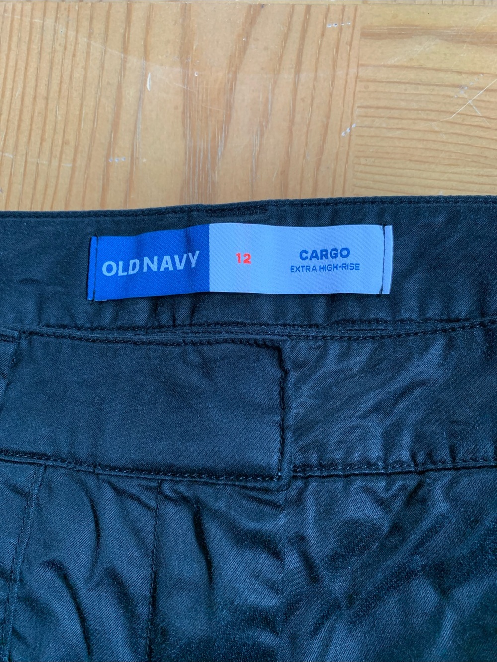 Old Navy Black Extra High Rise Cargo Pants